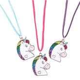 Glitter Unicorn Necklace 16" - Sparkly Magic Jewelry for Kids